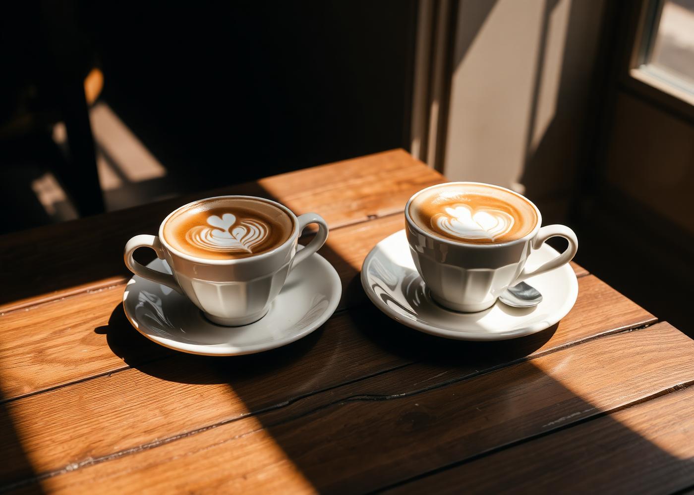 Nybrygget kaffe hos Café Bloms